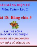 Bài giảng Bảng chia 5 - Toán 2 - GV.Lê Văn Hải