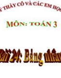 Bài giảng Bảng nhân 9 - Toán 3 - GV.Ng.P.Hùng