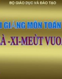 Bài giảng Toán 4 chương 2 bài 2: Đề-xi-mét vuông