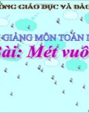 Bài giảng Toán 4 chương 2 bài 2: Mét vuông