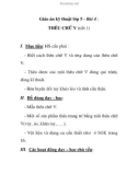 Giáo án kỹ thuật lớp 5 - Bài 4 : THÊU CHỮ V (tiết 1)