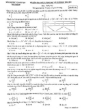 Đề kiểm tra chất lượng học kì 1 môn Toán lớp 12 năm học 2020-2021 – Sở Giáo dục và Đào tạo Thái Bình (Mã đề 101)