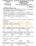 Đề thi chọn học sinh giỏi cấp tỉnh môn Toán lớp 12 năm học 2019-2020 – Sở Giáo dục và Đào tạo Bắc Giang (Mã đề 101)