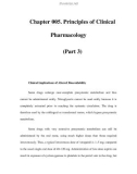 Chapter 005. Principles of Clinical Pharmacology (Part 3)