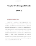 Chapter 074. Biology of Obesity (Part 3)