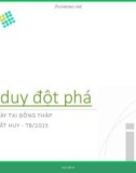 Bài giảng Tư duy đột phá