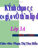 Giáo án môn toán lớp 3 Bài toán giải bằng hai phép tính 