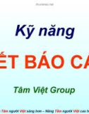 Bài giảng Kỹ năng viết báo cáo