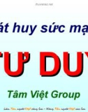 Bài giảng Phát huy sức mạnh tư duy