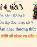 Bài giảng Âm nhạc thường thức: Một số nhạc cụ dân tộc - Âm nhạc 8 - GV: L.Q.Vinh