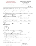 Đề thi giữa học kì 2 môn Toán lớp 9 năm 2022-2023 có đáp án - Trường THCS Ngô Gia Tự, Hà Nội