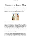 Lí do cho sự im lặng của chàng