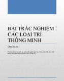 BÀI TRẮC NGHIỆM CÁC LOẠI TRÍ THÔNG MINH