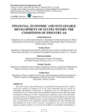 Financial, economic and sustainable development of states within the conditions of industry 4.0