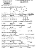 Đề kiểm tra học kì 1 môn Toán lớp 12 năm học 2020-2021– Trường THPT Chuyên Hà Nội Amsterdam (Đề chính thức)