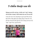 5 chiến thuật sau tết