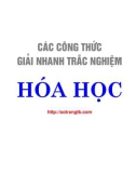 Những công thức giải nhanh trắc nghiệm hóa học