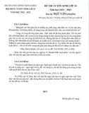 Đề thi tuyển sinh lớp 10 môn Ngữ văn chuyên năm 2022-2023 - Trường phổ thông Năng Khiếu, ĐHQG