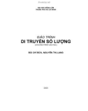 GIÁO TRÌNH DI TRUYÊN SÔ LƯỢNG part 1