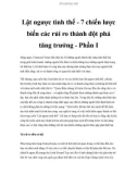 Lật ngược tình thế - 7 chiến lược biến các rủi ro thành đột phá tăng trưởng - Phần I