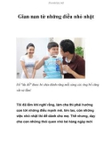 Gian nan từ những điều nhỏ nhặt