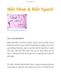 Biết Mình & Biết Người!