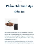 Phẩm chất lãnh đạo tiềm ẩn