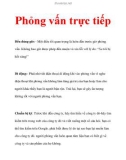 Phỏng vấn trực tiếp