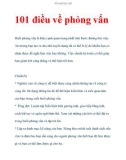 101 điều về phỏng vấn