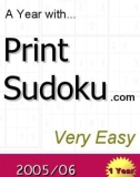 trò chơi ô số A year with Print Sudoku very easy