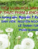 TIỂU LUẬN HÓA SINH LỚP THỰC PHẨM 2 KHOÁ 51