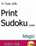 trò chơi ô số A year with Print Sudoku magic