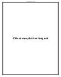 Chia sẻ mẹo phát âm tiếng anh.