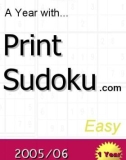 trò chơi ô số A year with Print Sudoku easy