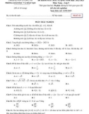 Đề thi KSCL môn Toán lớp 9 năm 2022-2023 có đáp án - Phòng GD&ĐT Lương Tài (Mã đề 132)