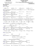 Đề thi KSCL môn Toán lớp 12 năm 2017-2018 - Sở GD&ĐT Quảng Nam - Mã đề 113