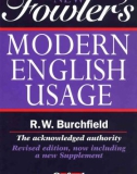 Burchfield - The New Fowler's Modern English Usage 2e rev