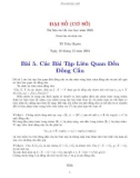 Ôn tập đại số cơ sở bài 5-TS Trần Huyền