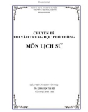 Chuyên đề ôn thi vào lớp 10 môn Lịch sử: Giải pháp nâng cao chất lượng dạy học Lịch sử Việt Nam từ năm 1954 đến nay