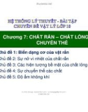 Bài giảng Chuyên đề Vật lý 10 - Chương 7: Chủ đề 1 (Slide)