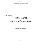 Bài giảng Thực hành Vi sinh môi trường: Phần 1 - ThS. Hồ Bích Liên