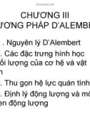 Chương 3: Phương pháp D’Alembert