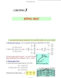 Bài giảng Chương 3: Động học - TS. Nguyễn Thị Bảy