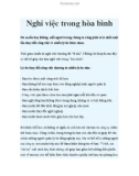 Nghỉ việc trong hòa bình