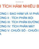 Bài giảng Giải tích 2: Chương 1.1 - Nguyễn Thị Xuân Anh