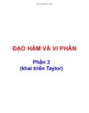 Bài giảng Giải tích 2: Chương 1 - Trần Ngọc Diễm (Phần 3)