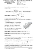 Đề thi học kỳ I năm học 2018-2019 môn Toán 1 - ĐH Sư phạm Kỹ thuật