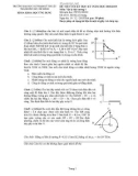 Đề thi học kỳ I năm học 2018-2019 môn Vật lý đại cương I - ĐH Sư phạm Kỹ thuật