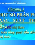 Bài giảng Lý thuyết xác suất và thống kê toán: Chương 3 - ĐH Kinh tế TP.HCM