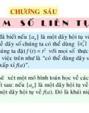 Bài giảng Toán giải tích 1: Chương 6 - Dương Minh Đức